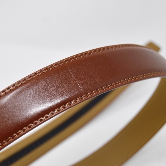 Mio‎ Marino Tartan Linxx Ratchet Belt, Tan Genuine Leather - Picture 8 of 10